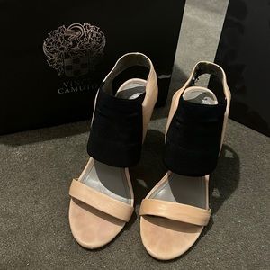Black and tan Vince camuto heels